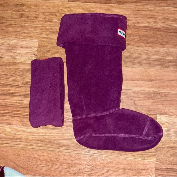 Hunter Boot Socks Violet for Hunter Original Tall Boots Size Medium New With Tag - Picture 7 of 7